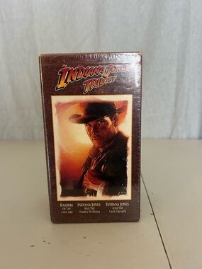 The Indiana Jones Trilogy VHS Box Set Sealed - Brown